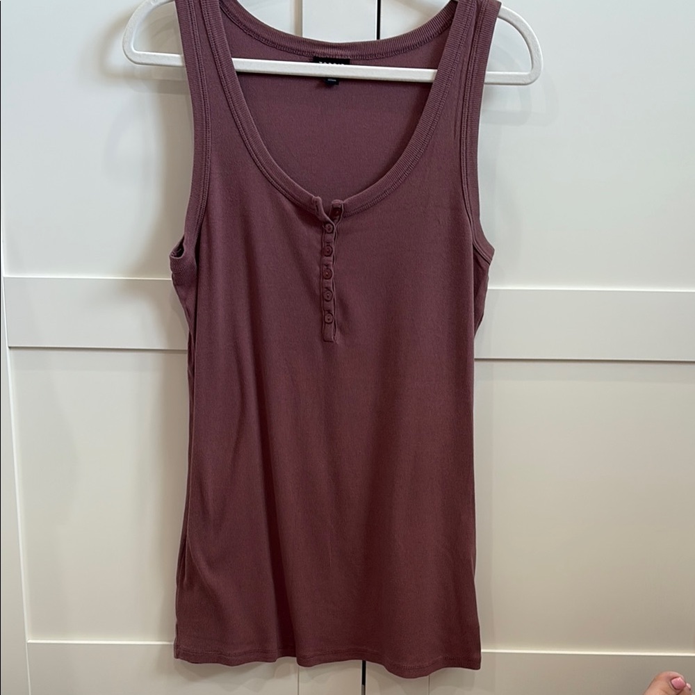 Torrid size 2 rib kit tank button down mauve